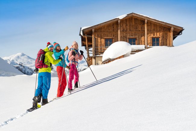 Schneeschuhwandern im Winterurlaub Flachau - Appartements Atempause